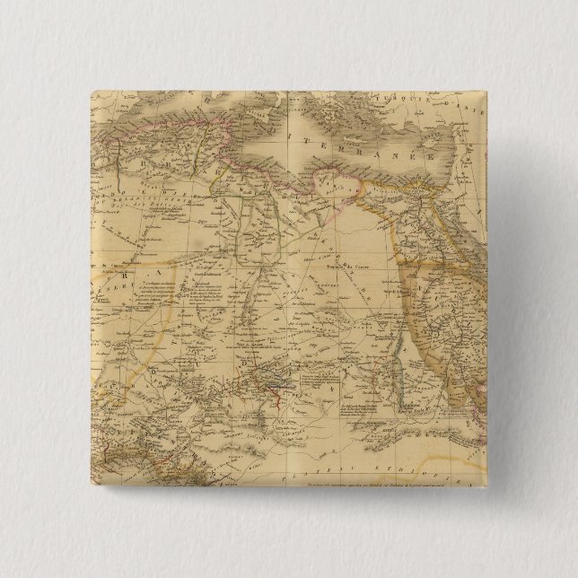 Badge Carré 5 Cm Afrique 14 (Devant)