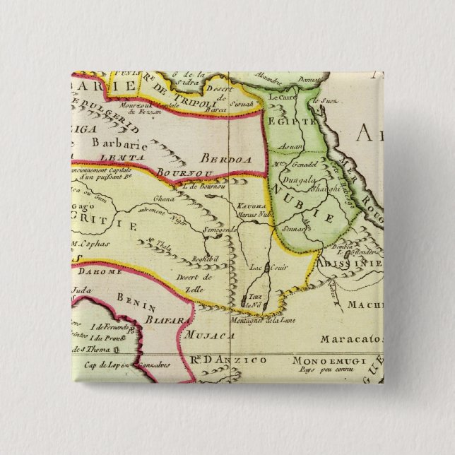 Badge Carré 5 Cm Afrique 20 (Devant)