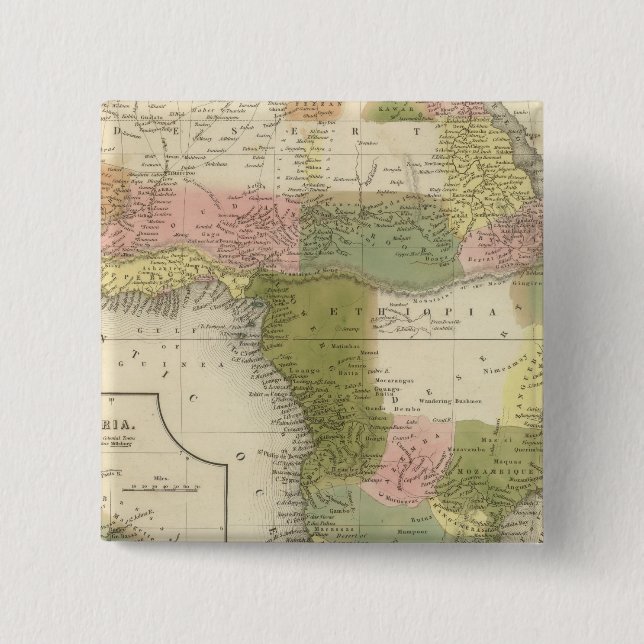 Badge Carré 5 Cm Afrique 25 (Devant)