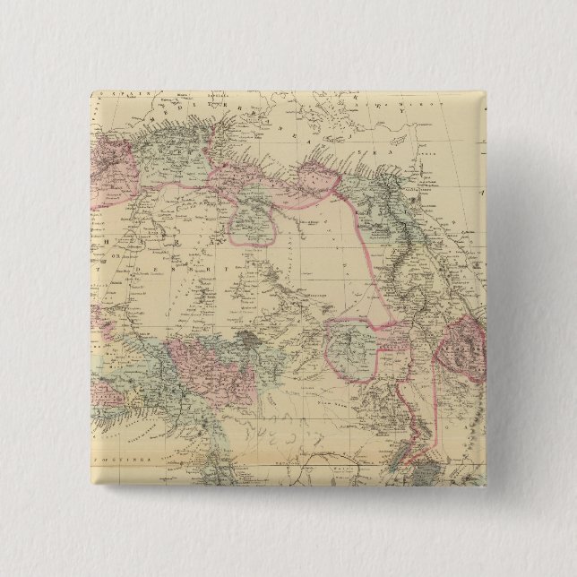 Badge Carré 5 Cm Afrique 28 (Devant)