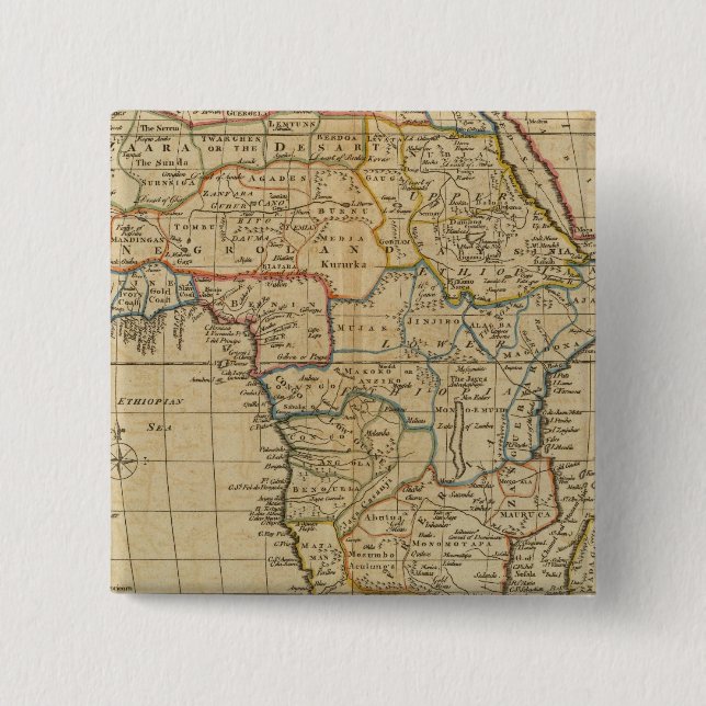 Badge Carré 5 Cm Afrique 29 (Devant)