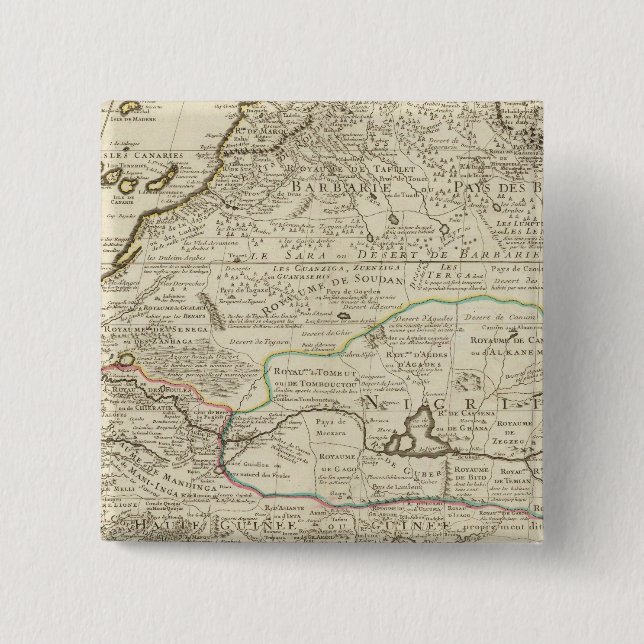 Badge Carré 5 Cm Afrique 32 (Devant)