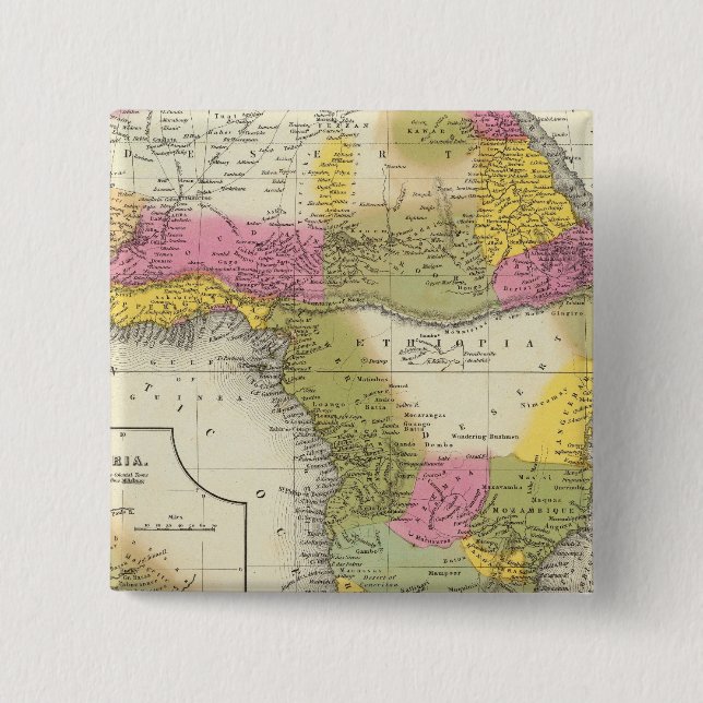 Badge Carré 5 Cm Afrique 36 (Devant)