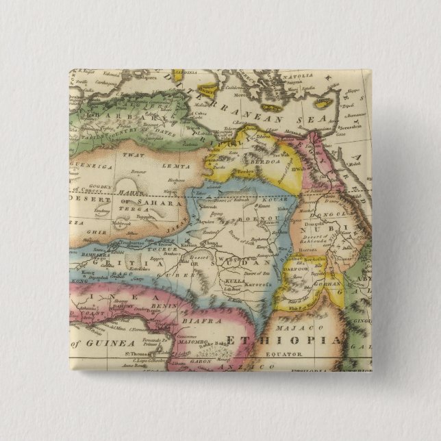 Badge Carré 5 Cm Afrique 36 (Devant)