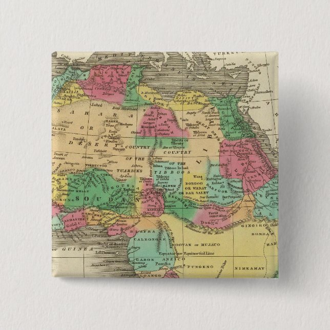 Badge Carré 5 Cm Afrique 38 (Devant)