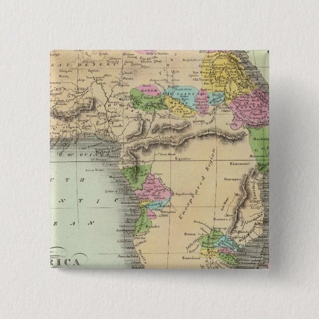 Badge Carré 5 Cm Afrique 46 (Devant)