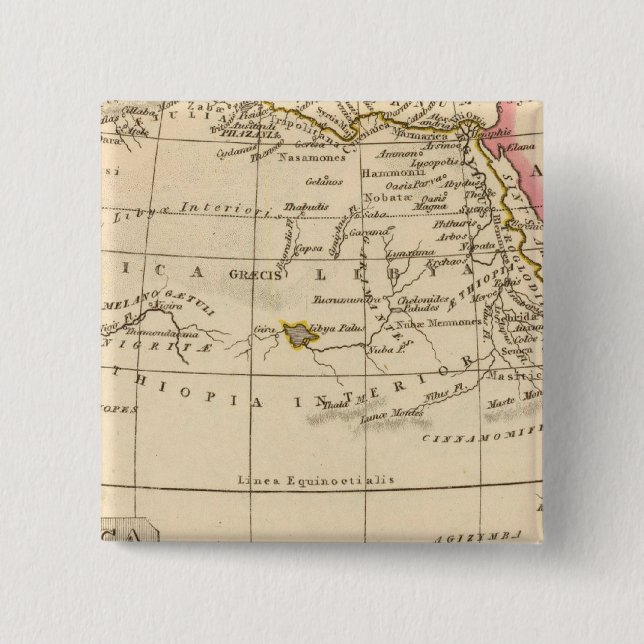 Badge Carré 5 Cm Afrique antique (Devant)