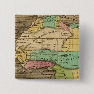 Badge Carré 5 Cm Afrique, Atlantique