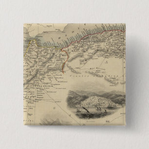 Badge Carré 5 Cm Afrique du Nord