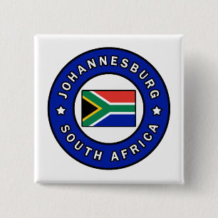 Badge Carré 5 Cm Afrique du Sud de Johannesburg