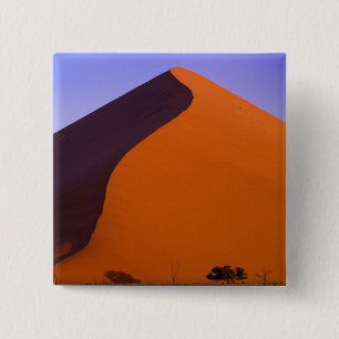 Badge Carré 5 Cm Afrique, Namibie, Parc national du Namib, Sossusvl