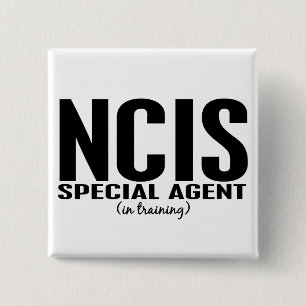 Badge Carré 5 Cm Agent spécial de NCIS dans la formation 1