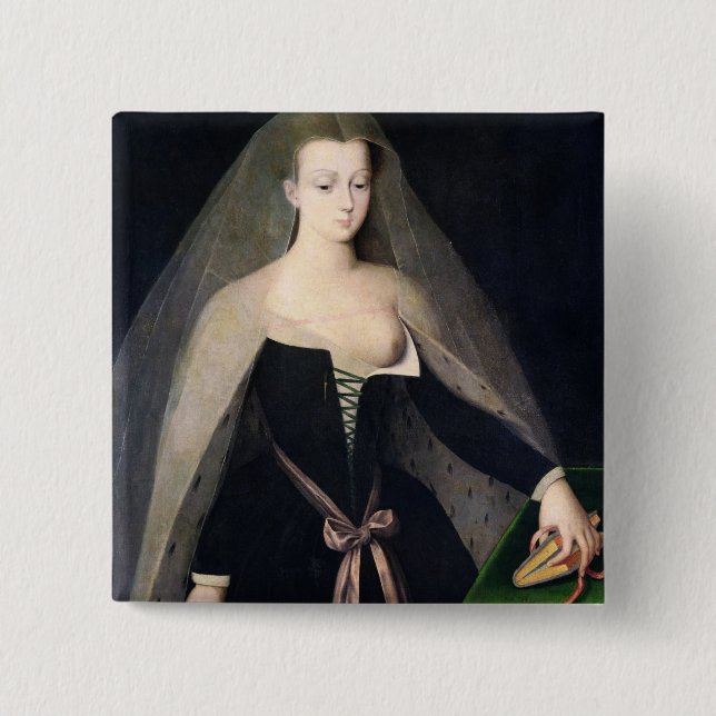 Badge Carré 5 Cm Agnès Sorel (Devant)