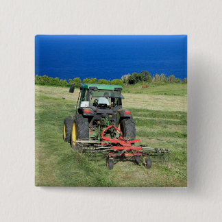 Badge Carré 5 Cm Agriculteur