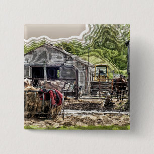 BADGE CARRÉ 5 CM AGRICULTURE