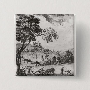 Badge Carré 5 Cm Agriculture