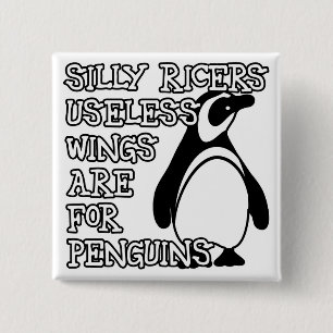 Badge Carré 5 Cm Ailes inutiles