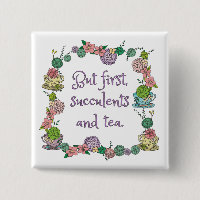 Aimant de Succulents et d'amants de thé