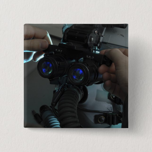 Badge Carré 5 Cm Airman ajuste la durée de l'oeil (Devant)