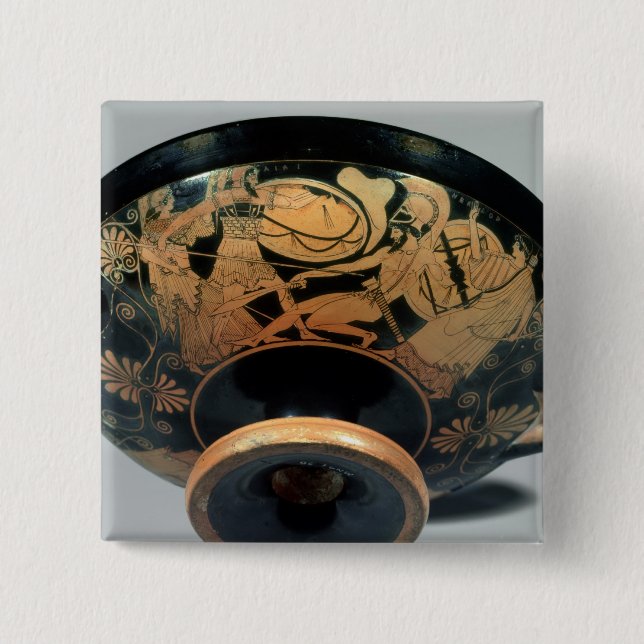 Badge Carré 5 Cm Ajax, recommandé dessus par Athéna (Devant)