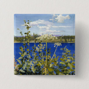 Badge Carré 5 Cm Akseli Gallen-Kallela - Angelica sauvage