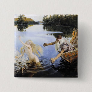 Badge Carré 5 Cm Akseli Gallen-Kallela - Mythe aïno