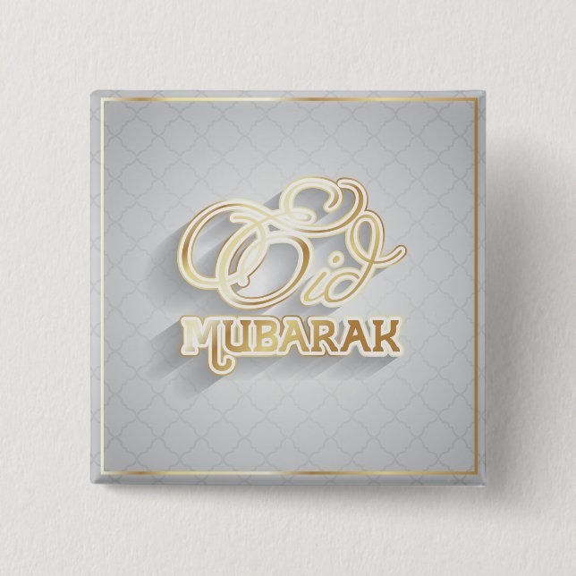 Badge Carré 5 Cm Al Adha et Fitr de Ramadan (Devant)