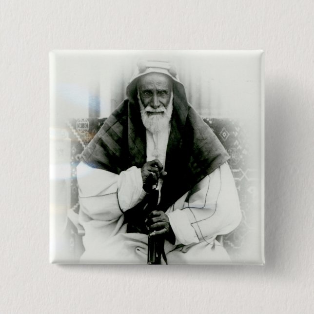 Badge Carré 5 Cm Al Khalifah d'AIS Ibn Ali (Devant)