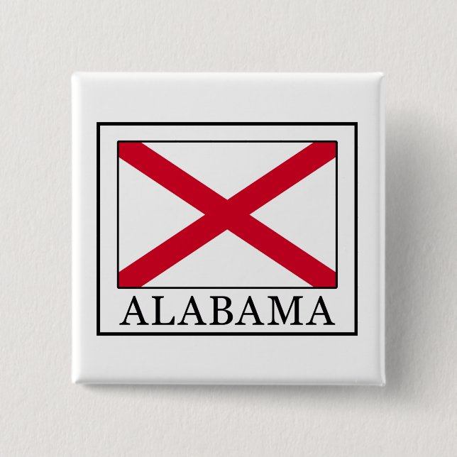 Badge Carré 5 Cm Alabama (Devant)