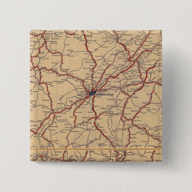 Badge Carré 5 Cm Alabama 4 (Devant)