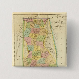Badge Carré 5 Cm Alabama US