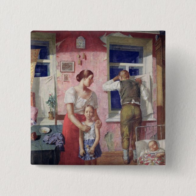 Badge Carré 5 Cm Alarm, 1934 (Devant)