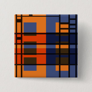 Badge Carré 5 Cm Albers et Mondrian