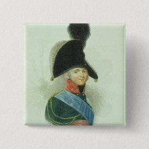 Badge Carré 5 Cm Alexandre (1777-1825) le grand empereur de tout le
