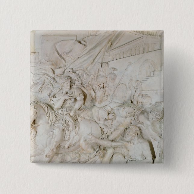 Badge Carré 5 Cm Alexandre le grand (Devant)