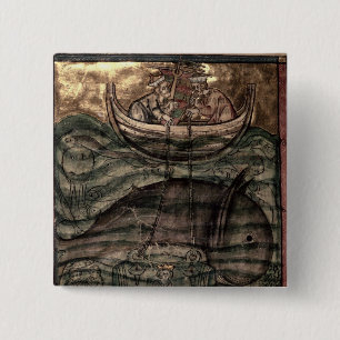 Badge Carré 5 Cm Alexandre le grand