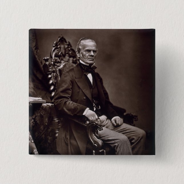 Badge Carré 5 Cm Alfred Auguste Cuvillier-Fleury (1802-87), de 'G (Devant)