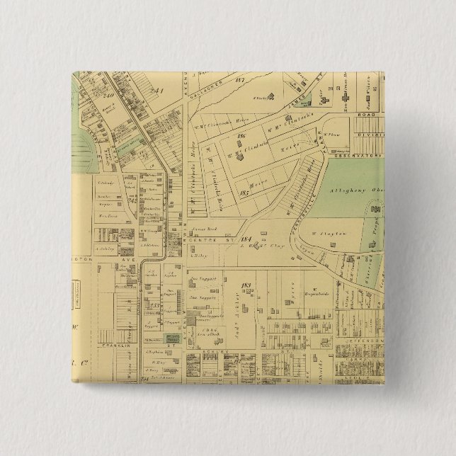Badge Carré 5 Cm Allegheny 2 (Devant)