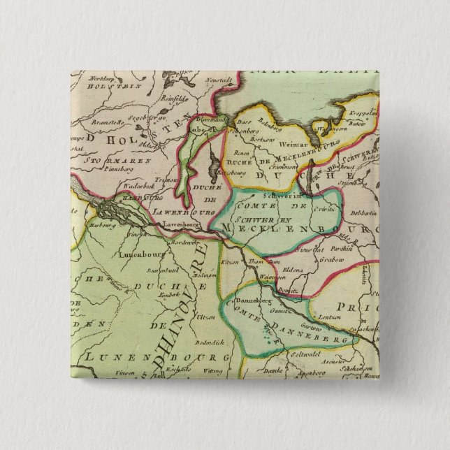 Badge Carré 5 Cm Allemagne 16 (Devant)