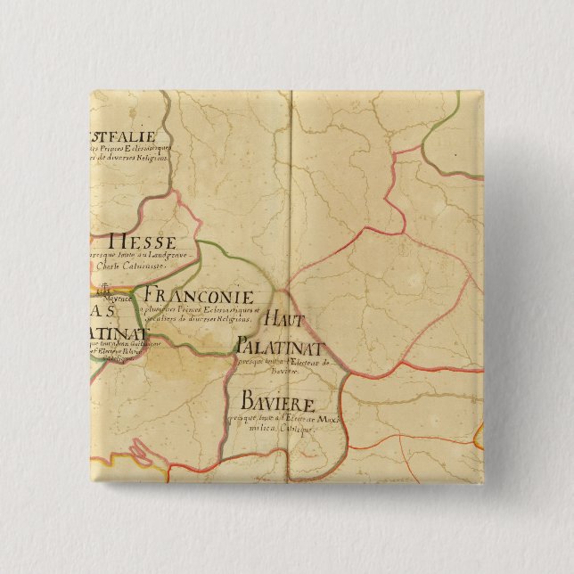 Badge Carré 5 Cm Allemagne 16 (Devant)