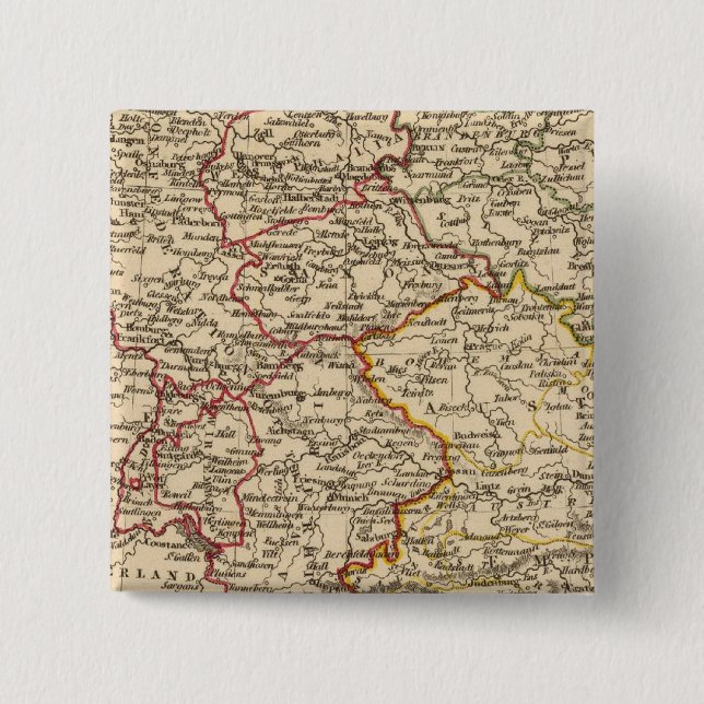 Badge Carré 5 Cm Allemagne 18 (Devant)