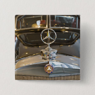 Badge Carré 5 Cm Allemagne, Baden-Wurttemberg, Stuttgart. Mercedes