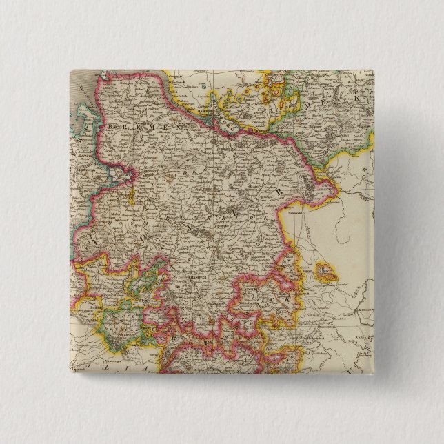 Badge Carré 5 Cm Allemagne du Nord (Devant)
