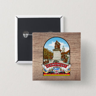 Badge Carré 5 Cm Allemagne Porcin Vintage Souvenir