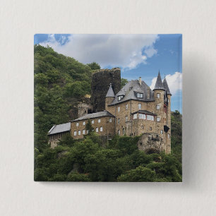 Badge Carré 5 Cm Allemagne, Sankt Goarshausen, Sankt Goarshausen
