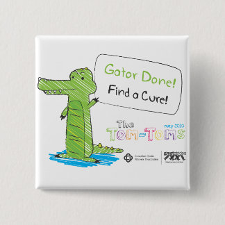 Badge Carré 5 Cm Alligator fait !