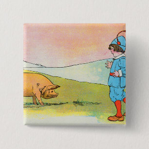 Badge Carré 5 Cm Alors que je suis allé à Bonner J'ai rencontré un 