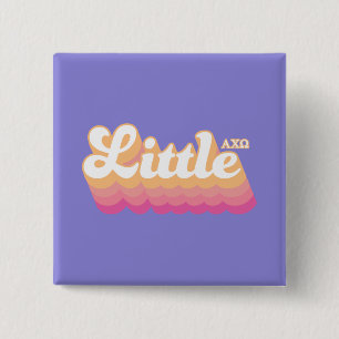 Badge Carré 5 Cm Alpha Chi Omega Petit