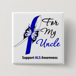 Badge Carré 5 Cm ALS Support For My Uncle