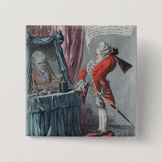 Badge Carré 5 Cm Altitude noble, pub. par Hannah Humphrey, 1802 (Devant)